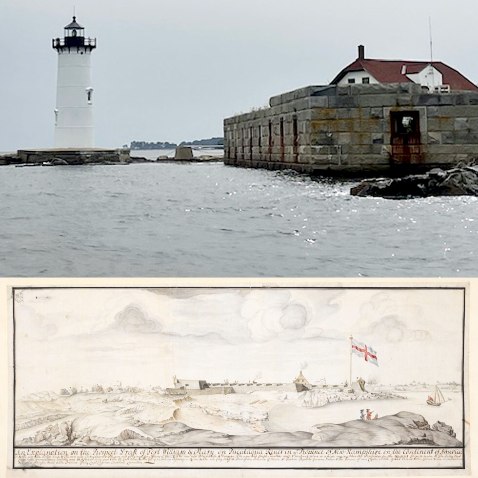 Fort Constitution New Hampshire and Illustration of Fort William and Mary